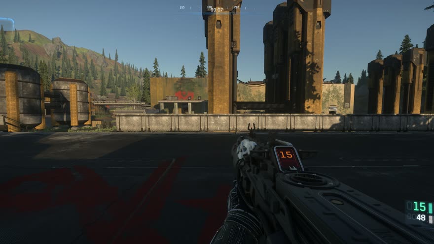 In-game pellet spread footage